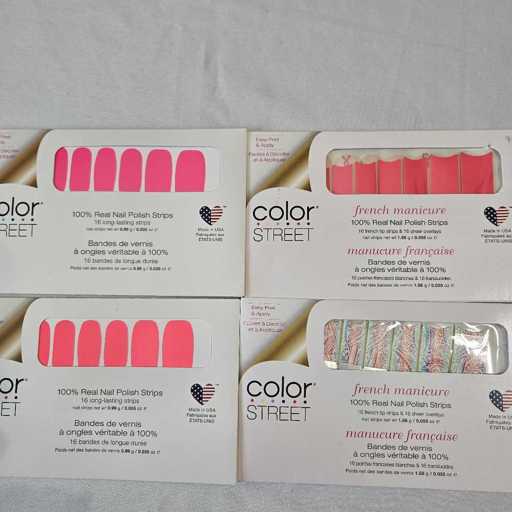Color Street 4 Sets Nail Polish Strips